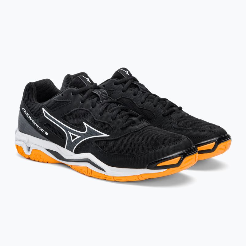 Scarpe da pallamano da uomo Mizuno Wave Phantom 3 nero X1GA226044 4