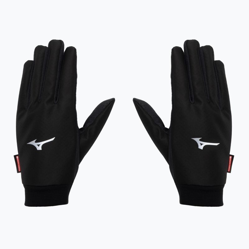 Guanti da corsa Mizuno Wind Guard nero 2