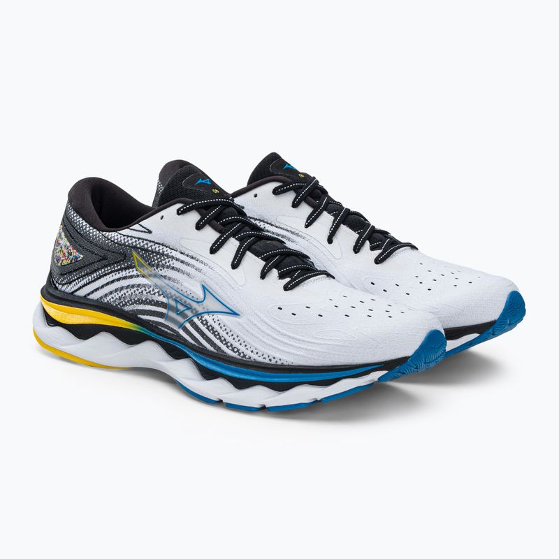 Scarpe da corsa da uomo Mizuno Wave Sky 6 bianco J1GC220201 4