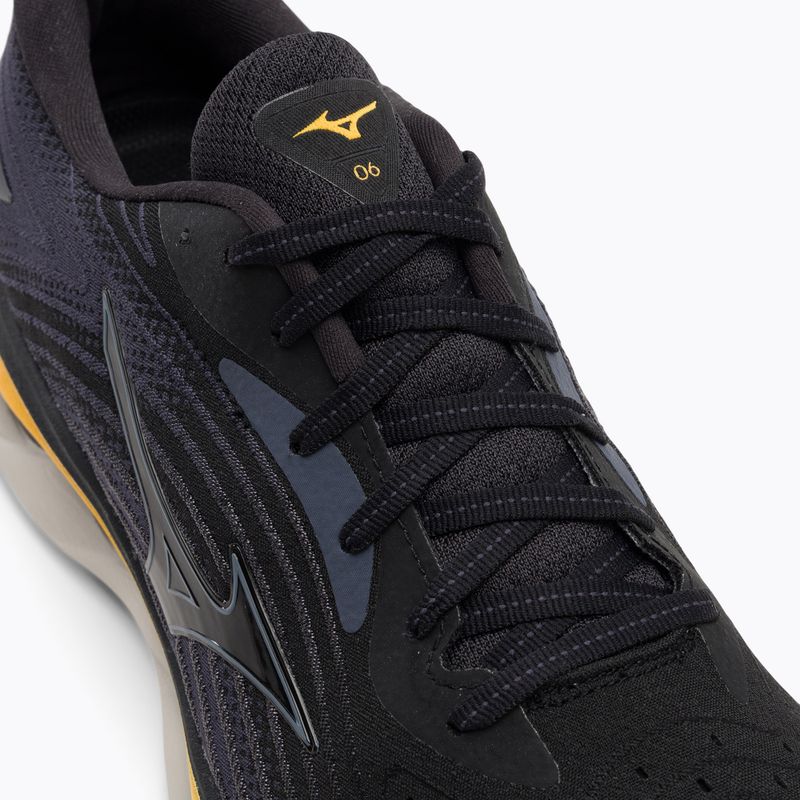 Scarpe da corsa da uomo Mizuno Wave Sky 6 nero/tradewinds/gold fusion 8