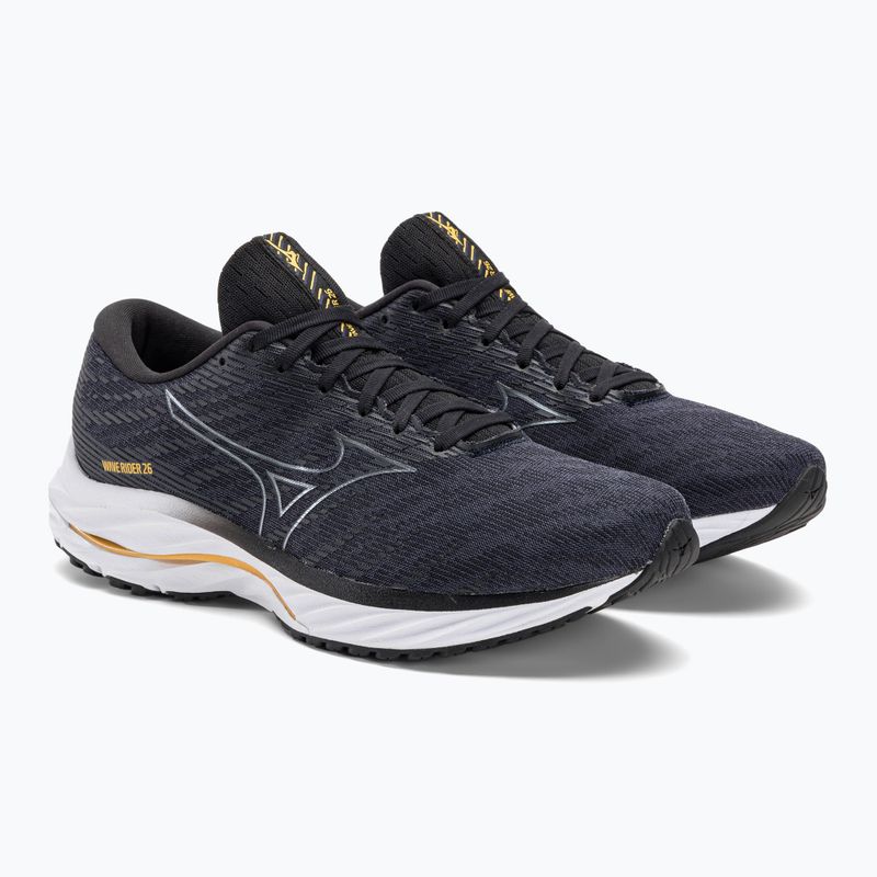 Scarpe da corsa da uomo Mizuno Wave Rider 26 2E odyssey grigio/grigio metallizzato/pale marigold 5