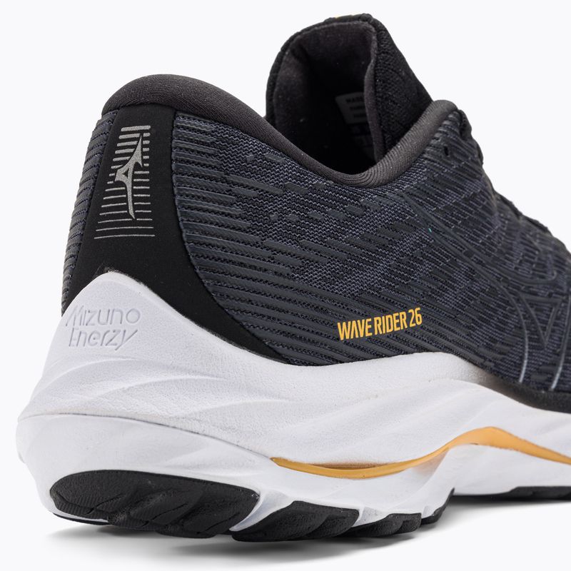 Scarpe da corsa da uomo Mizuno Wave Rider 26 2E odyssey grigio/grigio metallizzato/pale marigold 10