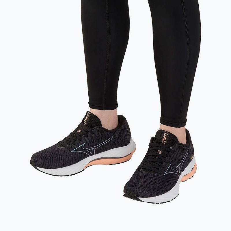 Scarpe da corsa da donna Mizuno Wave Rider 26 odyssey grigio/argento vivo/salmone 3