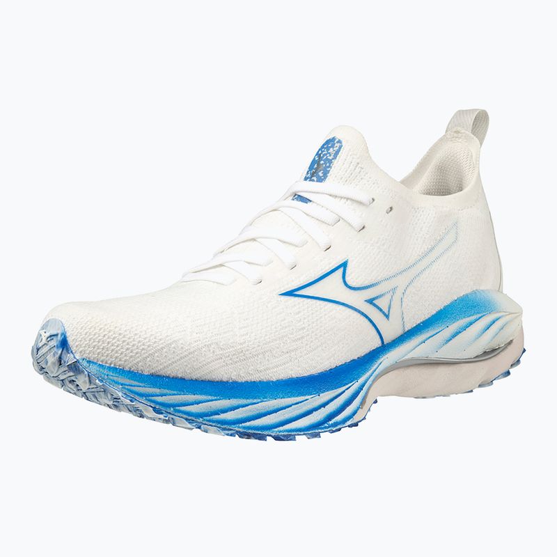 Scarpe da corsa da donna Mizuno Wave Neo Wind bianco/argento/blu-peace 8