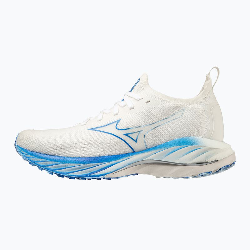 Scarpe da corsa da donna Mizuno Wave Neo Wind bianco/argento/blu-peace 9