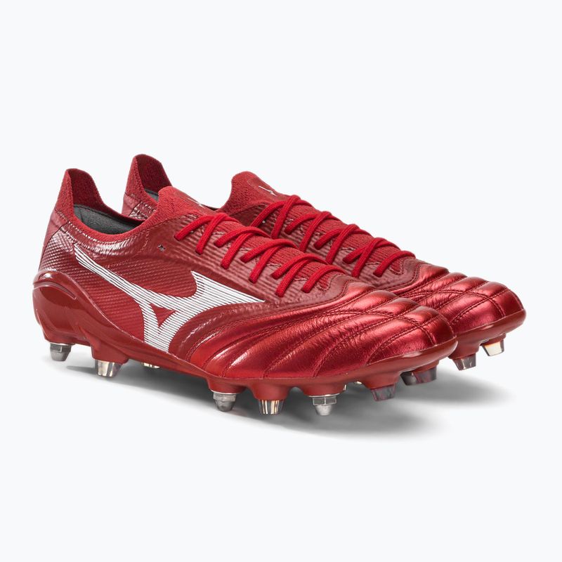 Scarpe da calcio Mizuno Morelia Neo III Beta Elite Mix rosso P1GC229160 4