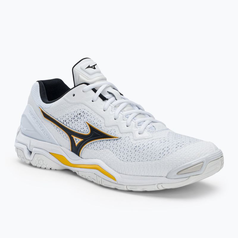 Scarpe da pallamano da uomo Mizuno Wave Stealth V bianco X1GA180013