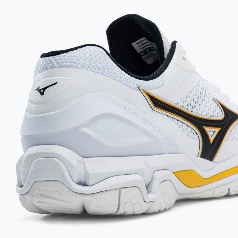 Scarpe da pallamano da uomo Mizuno Wave Stealth V bianco X1GA180013 8