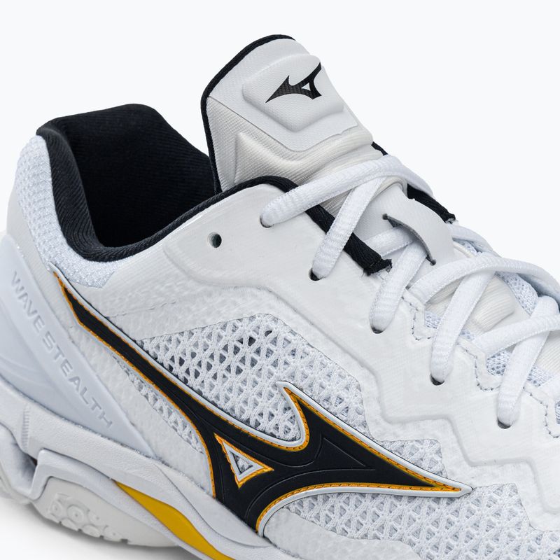 Scarpe da pallamano da uomo Mizuno Wave Stealth V bianco X1GA180013 9