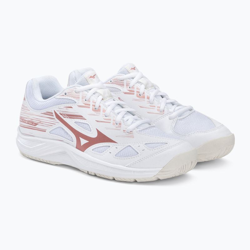 Scarpe da pallamano Mizuno Stealth Star C per bambini bianco X1GC2107K36 4