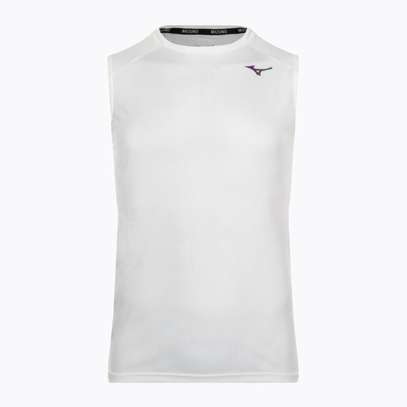 Maglietta da corsa da uomo Mizuno Two Loop 88 Tank bianco 32GAA00502