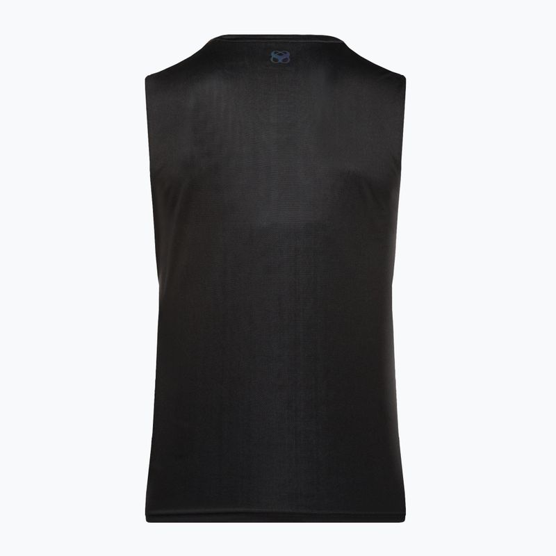 Maglietta da corsa da uomo Mizuno Two Loop 88 Tank nero 32GAA00509 2