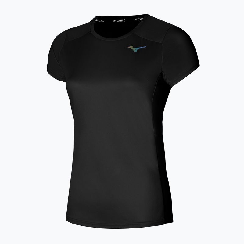 Maglietta da corsa da donna Mizuno Two Loop 88 Tee nero 32GAA20109