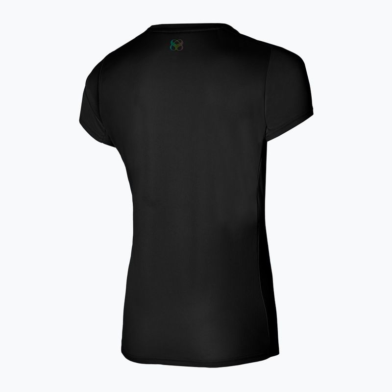 Maglietta da corsa da donna Mizuno Two Loop 88 Tee nero 32GAA20109 2