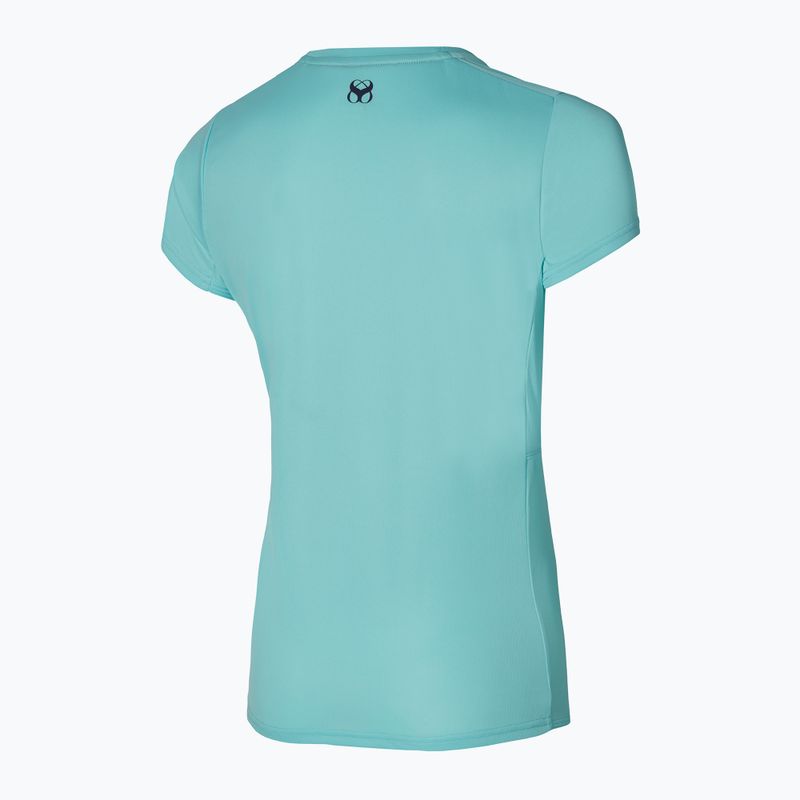 Maglietta da corsa da donna Mizuno Two Loop 88 Tee blu 32GAA20122 2