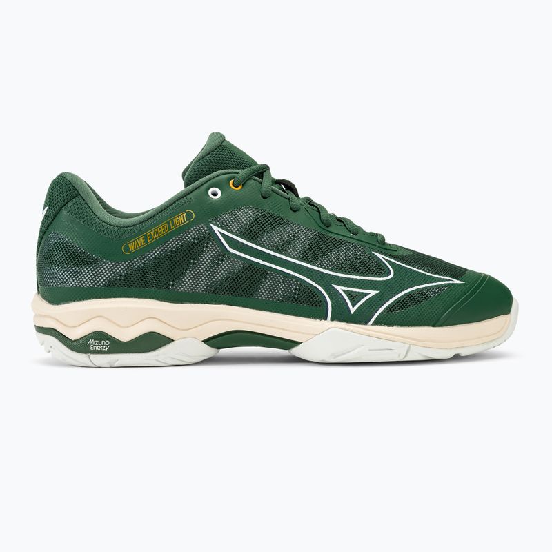 Scarpe da tennis da uomo Mizuno Wave Exceed Light AC pine needle/white/papyrus 2