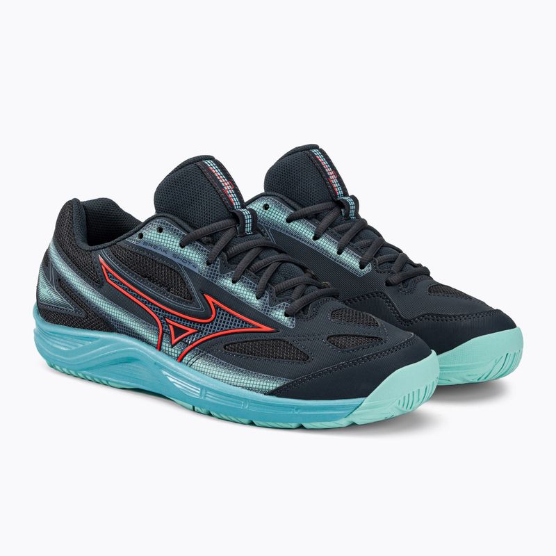 Scarpe da tennis da uomo Mizuno Break Shot 4 AC blu 61GA234012 4