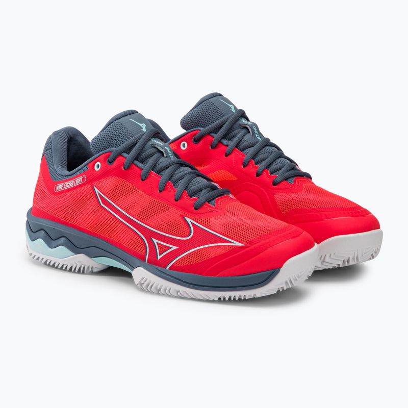 Scarpe da tennis da donna Mizuno Wave Exceed Light CC Fierry Coral 2/White/China Blue 61GC222158 4