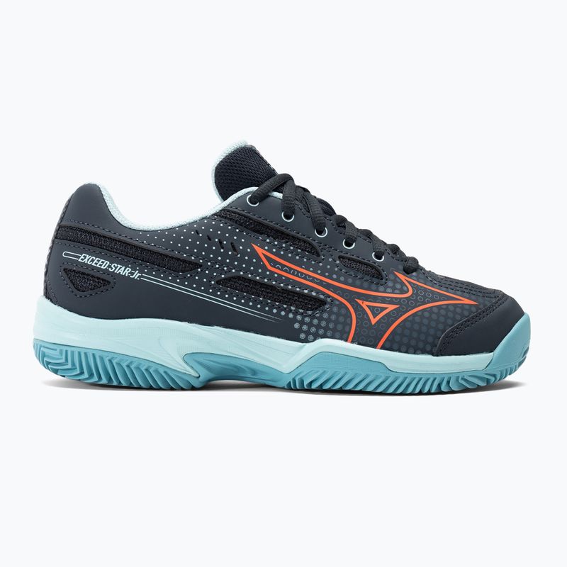 Scarpe da tennis per bambini Mizuno Exceed Star CC blu collegiale/soleil/tanager/turchese 2