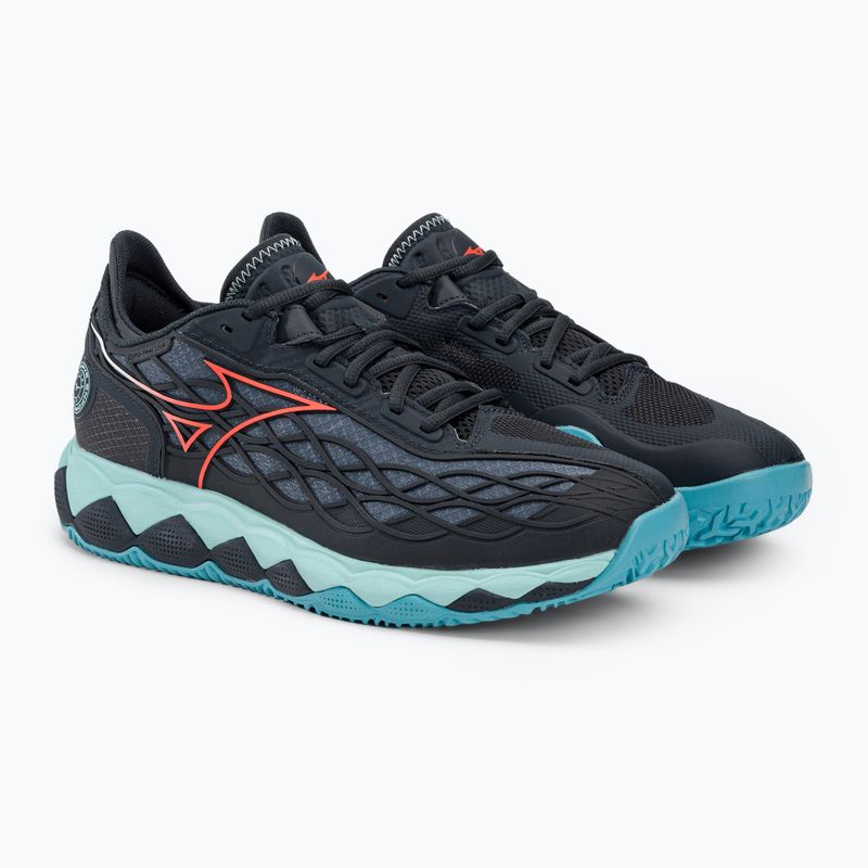 Scarpe da tennis da uomo Mizuno Wave Enforce Tour CC blu navy 61GC230412 4