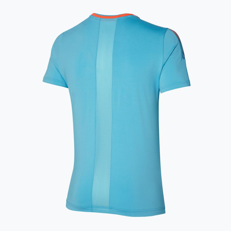 Maglietta da tennis da uomo Mizuno Shadow Tee blu 62GAA00222 2
