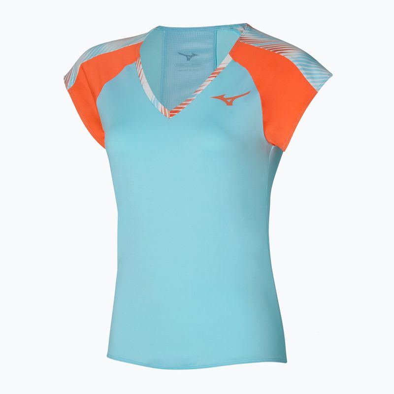 Maglietta da tennis donna Mizuno Printed Tee blu 62GAA20127