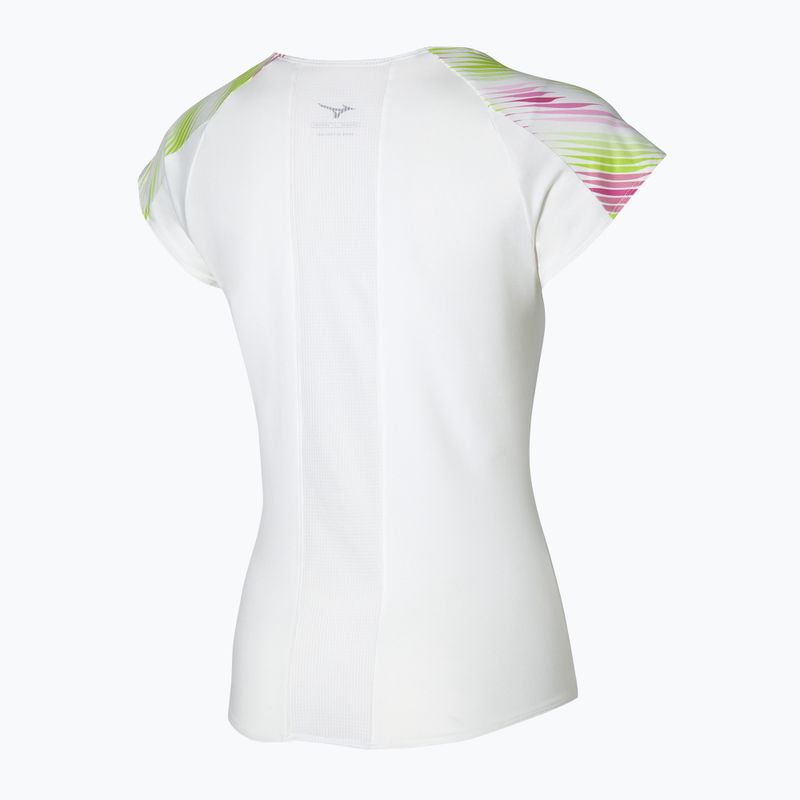 Maglietta da tennis donna Mizuno Printed Tee bianca 62GAA20198 2