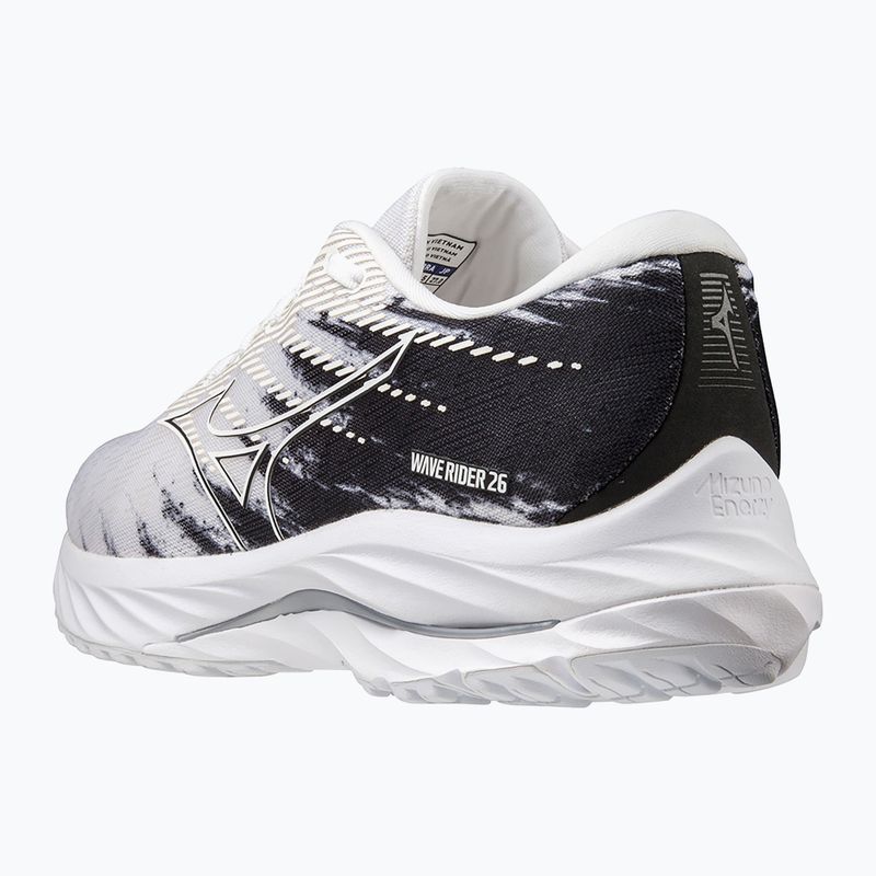 Scarpe da corsa da uomo Mizuno Wave Rider 26 bianco/bianco/nero 9