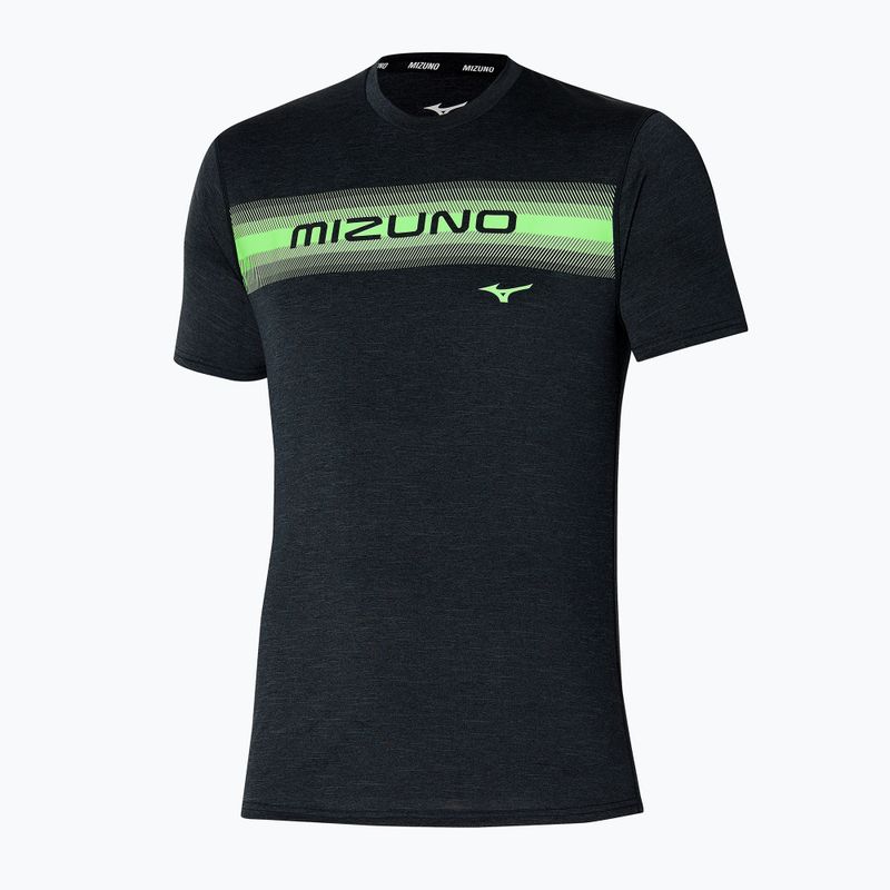 Maglietta da corsa da uomo Mizuno Core Tee nero