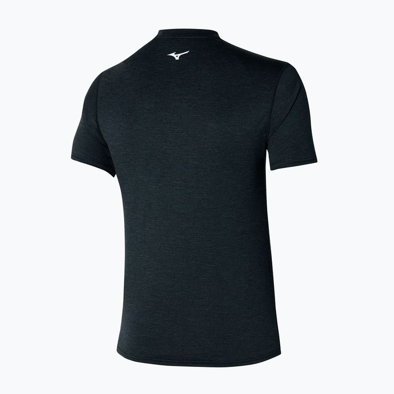 Maglietta da corsa da uomo Mizuno Core Tee nero 2