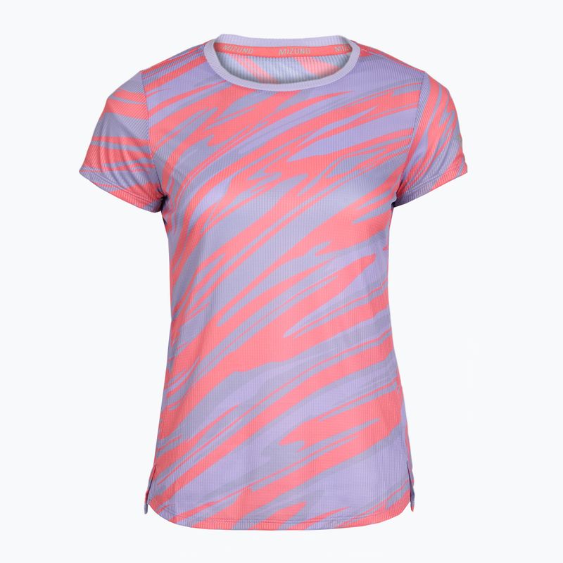 Maglietta da corsa da donna Mizuno DAF Graphic Tee lilla pastello