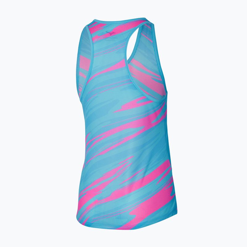 Canotta running donna Mizuno DAF Graphic Tank sabbia antigua 2