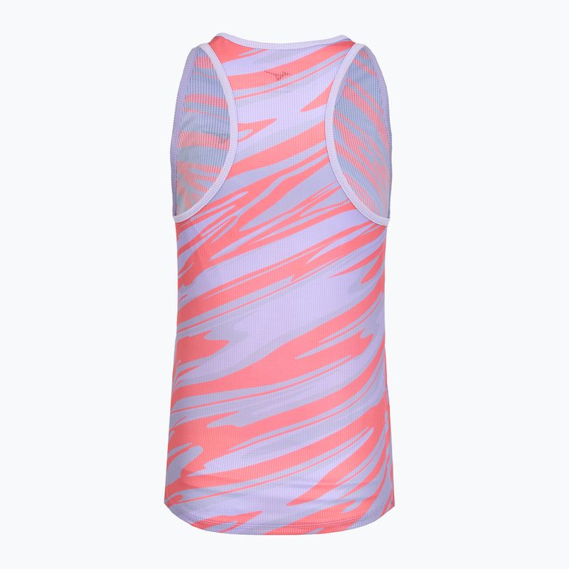 Canotta running donna Mizuno DAF Graphic Tank lilla pastello 2