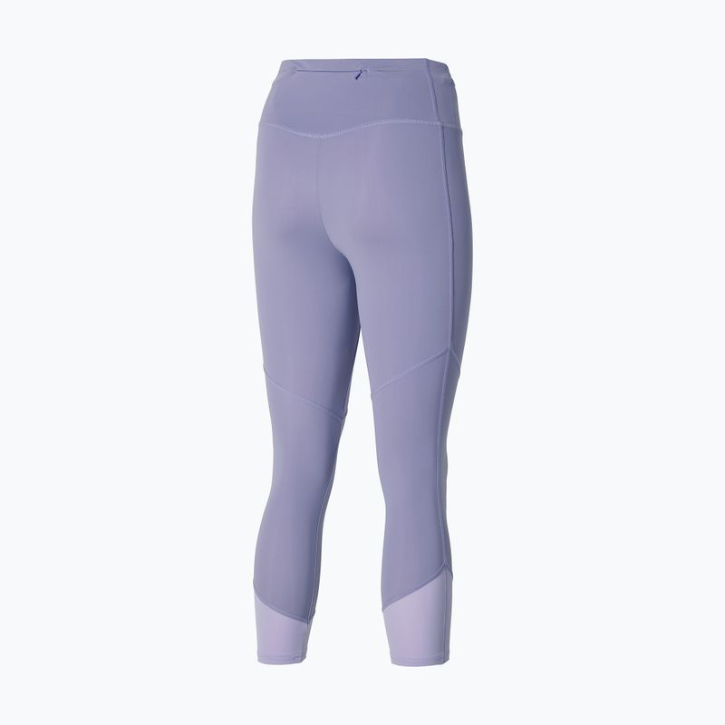 Leggings running donna Mizuno Core 3/4 lilla pastello 2