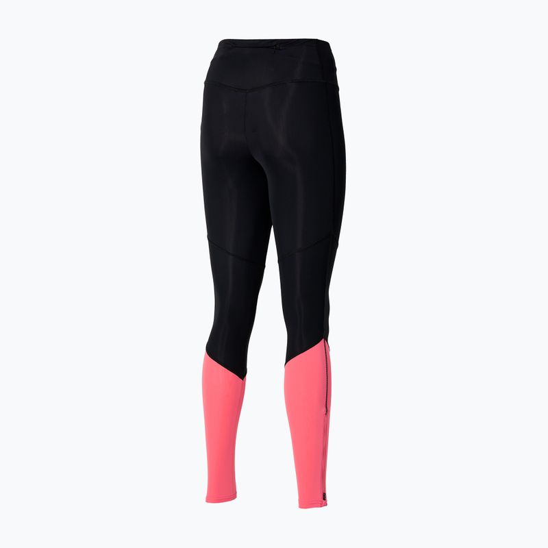 Leggings donna Mizuno Core Long Tight nero/corallo 2