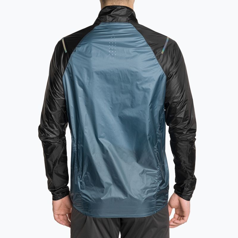 Giacca da corsa Mizuno Aero blu cenere da uomo 2