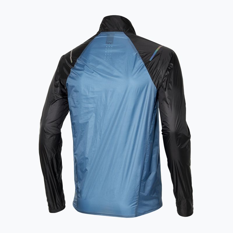 Giacca da corsa Mizuno Aero blu cenere da uomo 5