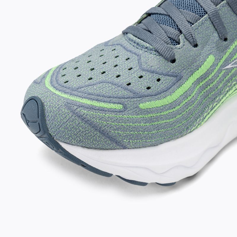 Scarpe da corsa da uomo Mizuno Wave Skyrise 4 verde mimetico/blu di Cina/909c 7