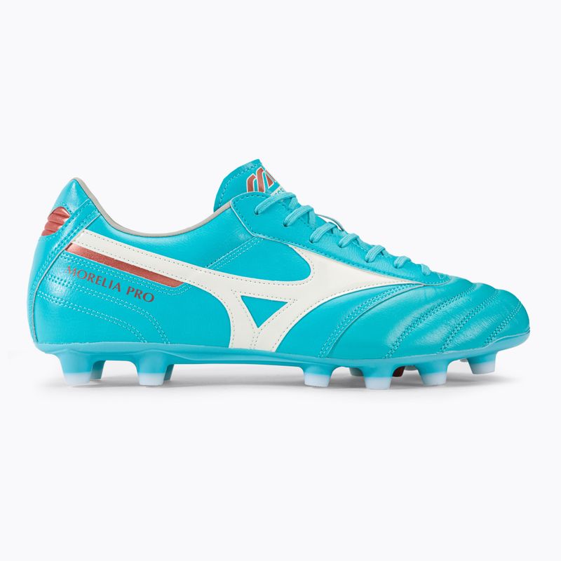 Scarpe da calcio Mizuno Morelia II Pro blu e bianche P1GA231325 2