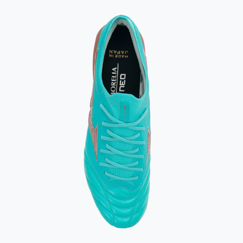 Scarpe da calcio Mizuno Morelia Neo III Beta JP blu P1GA239025 6