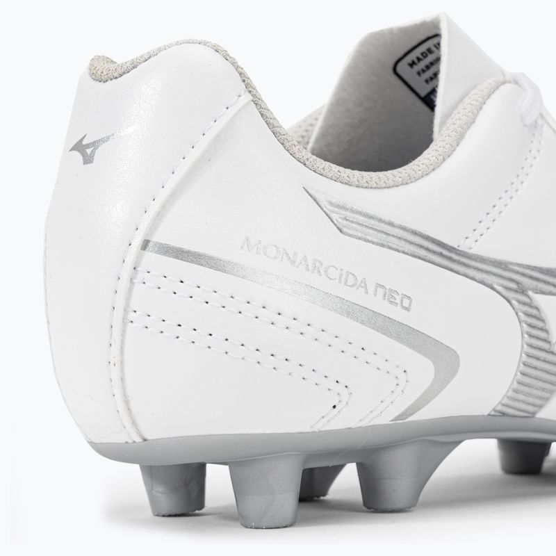 Scarpe da calcio Mizuno Monarcida Neo II Sel per bambini, bianco P1GB232504 9