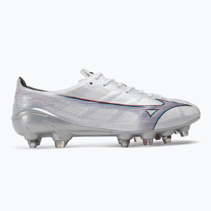 Scarpe da calcio da uomo Mizuno Alpha JP Mix bianco/rosso fuoco/ 801 c 2