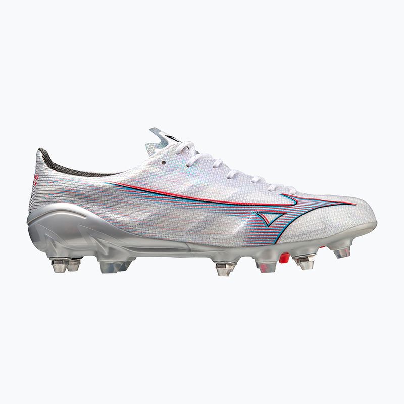 Scarpe da calcio da uomo Mizuno Alpha JP Mix bianco/rosso fuoco/ 801 c 13