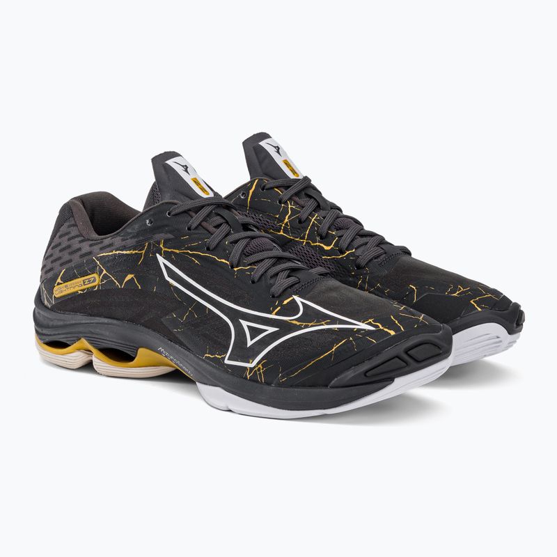 Scarpe da pallavolo da uomo Mizuno Wave Lightning Z7 nero oyster/mp gold/irongate 4