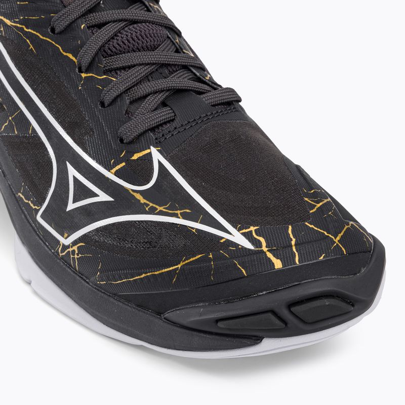Scarpe da pallavolo da uomo Mizuno Wave Lightning Z7 nero oyster/mp gold/irongate 7