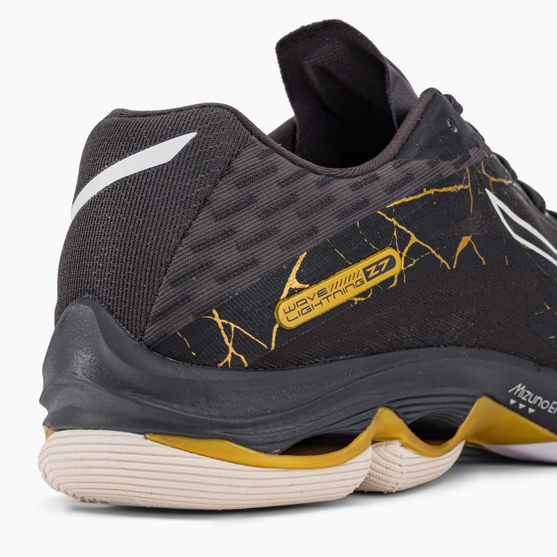 Scarpe da pallavolo da uomo Mizuno Wave Lightning Z7 nero oyster/mp gold/irongate 8