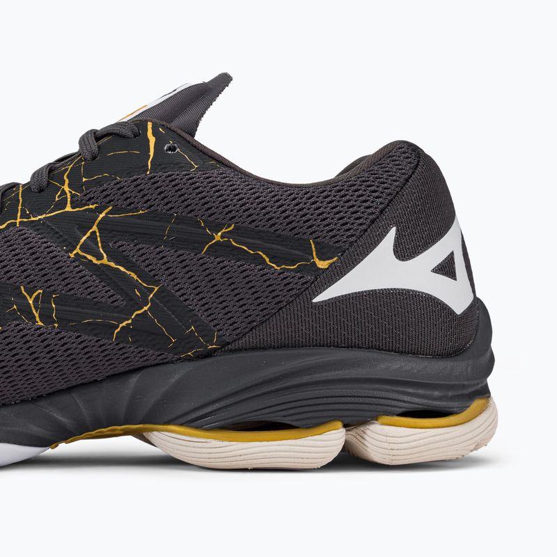 Scarpe da pallavolo da uomo Mizuno Wave Lightning Z7 nero oyster/mp gold/irongate 10