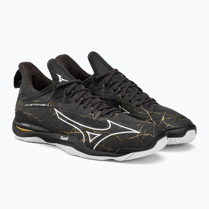 Scarpe da pallamano da uomo Mizuno Wave Mirage 4 nero X1GA215041 4