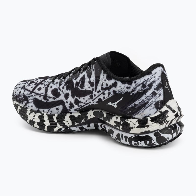 Scarpe da corsa da donna Mizuno Wave Rebellion Flash bianco/nero 3