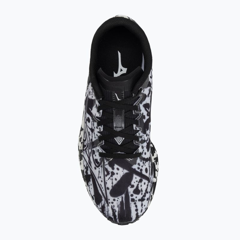 Scarpe da corsa da donna Mizuno Wave Rebellion Flash bianco/nero 5
